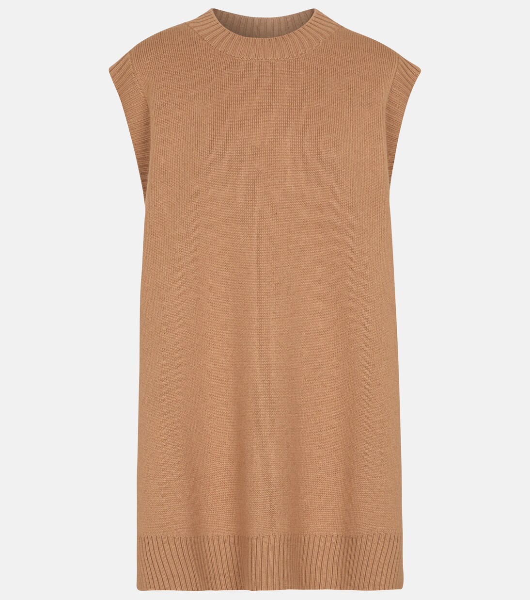 Cashmere sweater vest in beige - Prada | Mytheresa