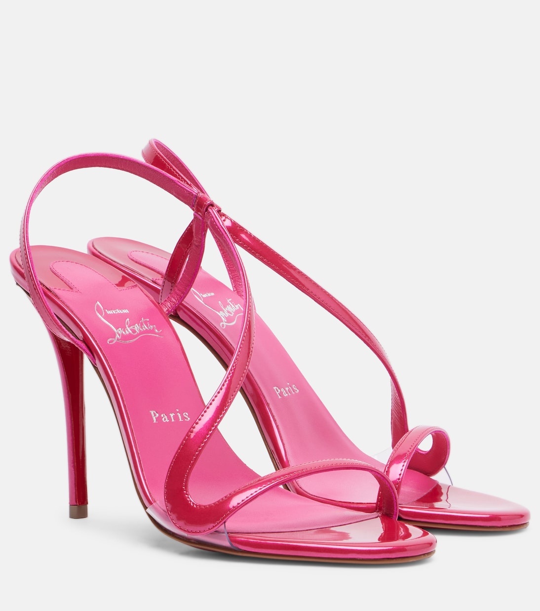 Rosa Z 100 patent leather sandals in pink - Christian Louboutin