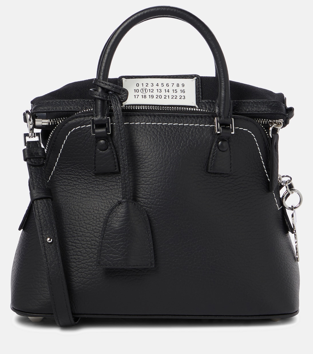 5AC Mini leather tote in black - Maison Margiela | Mytheresa