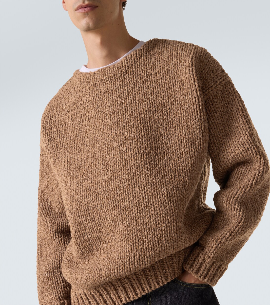 Amplus wool and cashmere sweater in brown - Visvim | Mytheresa