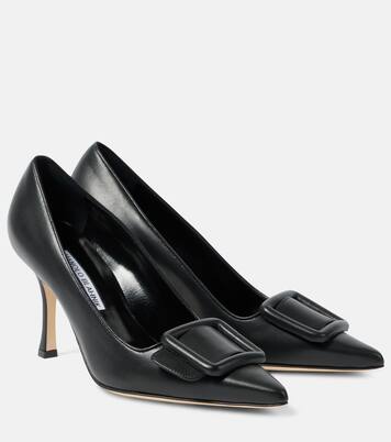 Maysale 70 leather pumps in black - Manolo Blahnik | Mytheresa