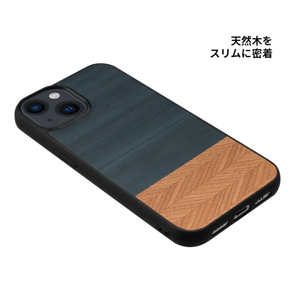 MagSafe対応 天然木ケース Denim【iPhone 15 / 15 Pro】 - 【公式