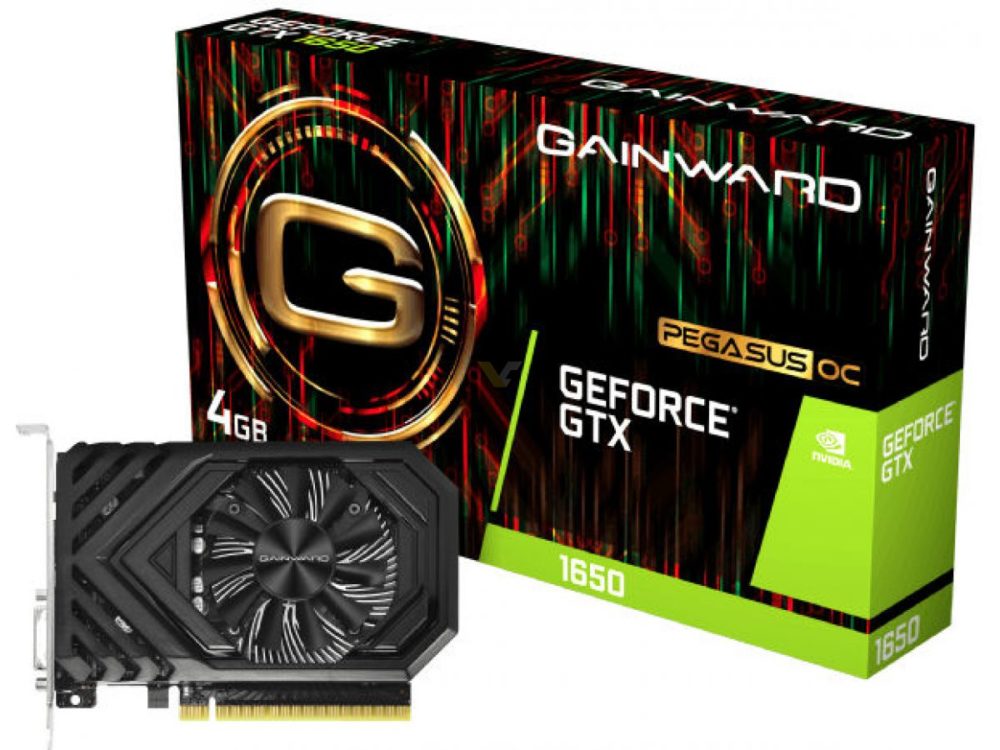 Images of GeForce GTX 1650 desktop graphics card from Gainward