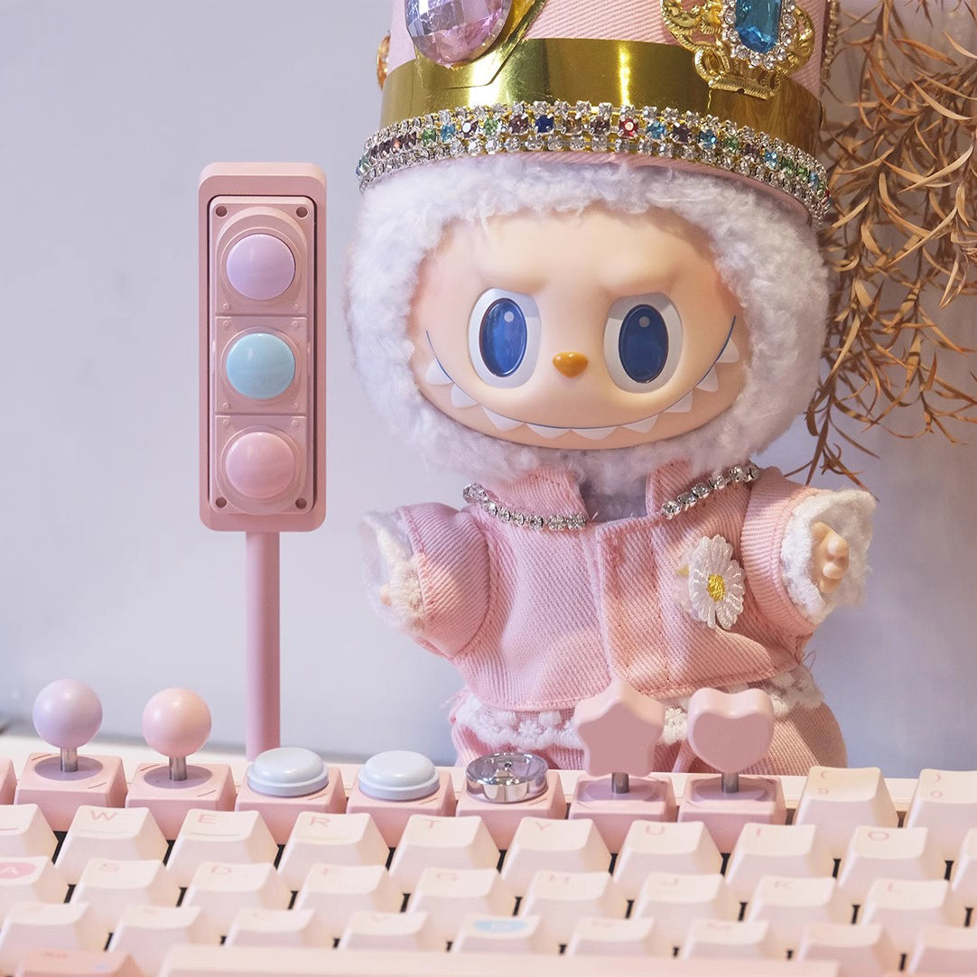 80Retros GAME 1989 Pink Candy Keycap Set, Cherry Profile, Dye Sub