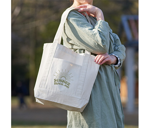 キャンバスライントート(M) ミッドナイトブルー｜ノベルティストア