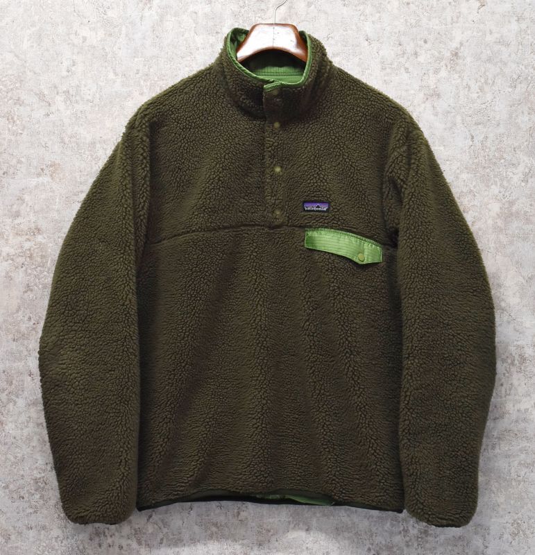 ビンテージ【パタゴニア】patagonia【緑×グレー】【リバーシブル