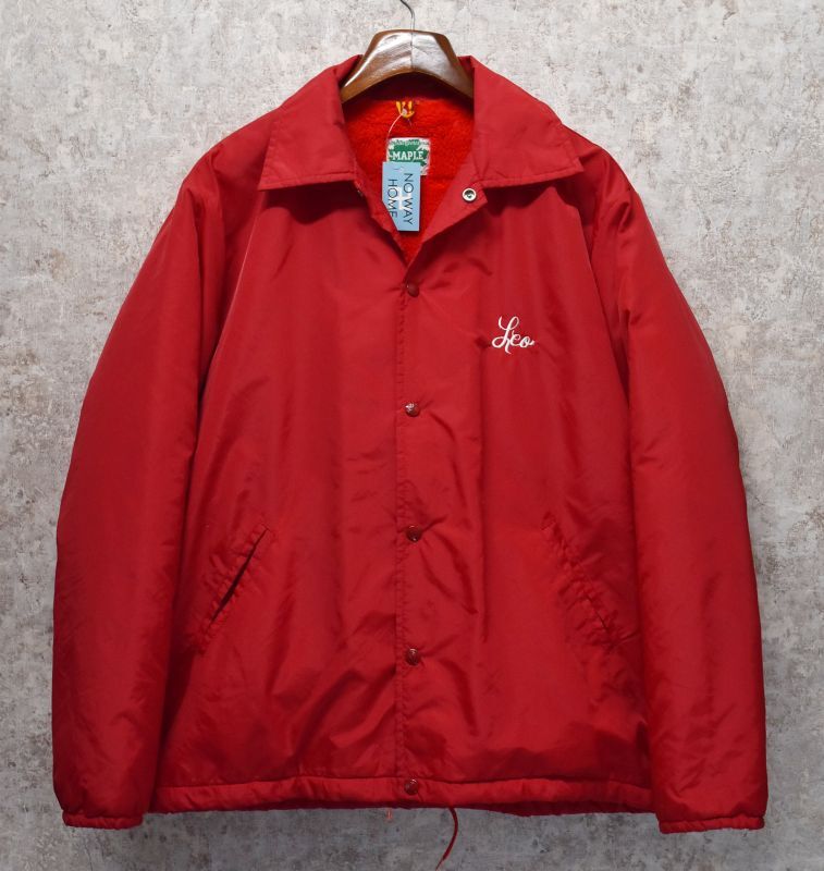 USA製【ビンテージ】【MAPLE】【赤】【ナイロンx裏ボア】コーチ