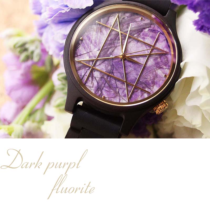 新作商品紹介 天然石×天然木 唯一無二の美しい模様の腕時計「NOZ」