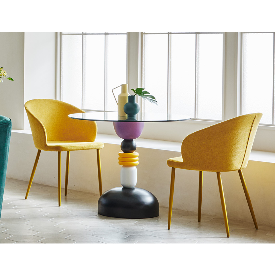 チェア1681-F【送料無料】イエロー | NOCEノーチェ 家具・インテリア通販