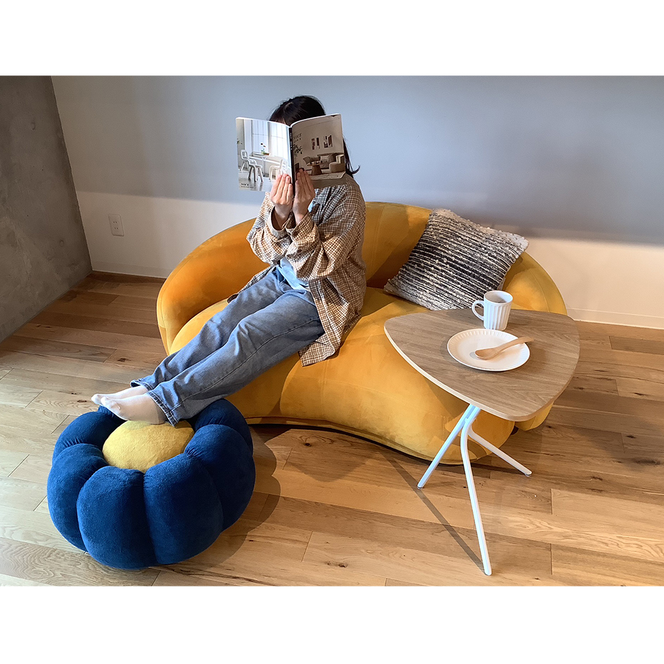 スツールOT-586【送料無料】イエロー/ブルー | NOCEノーチェ 家具