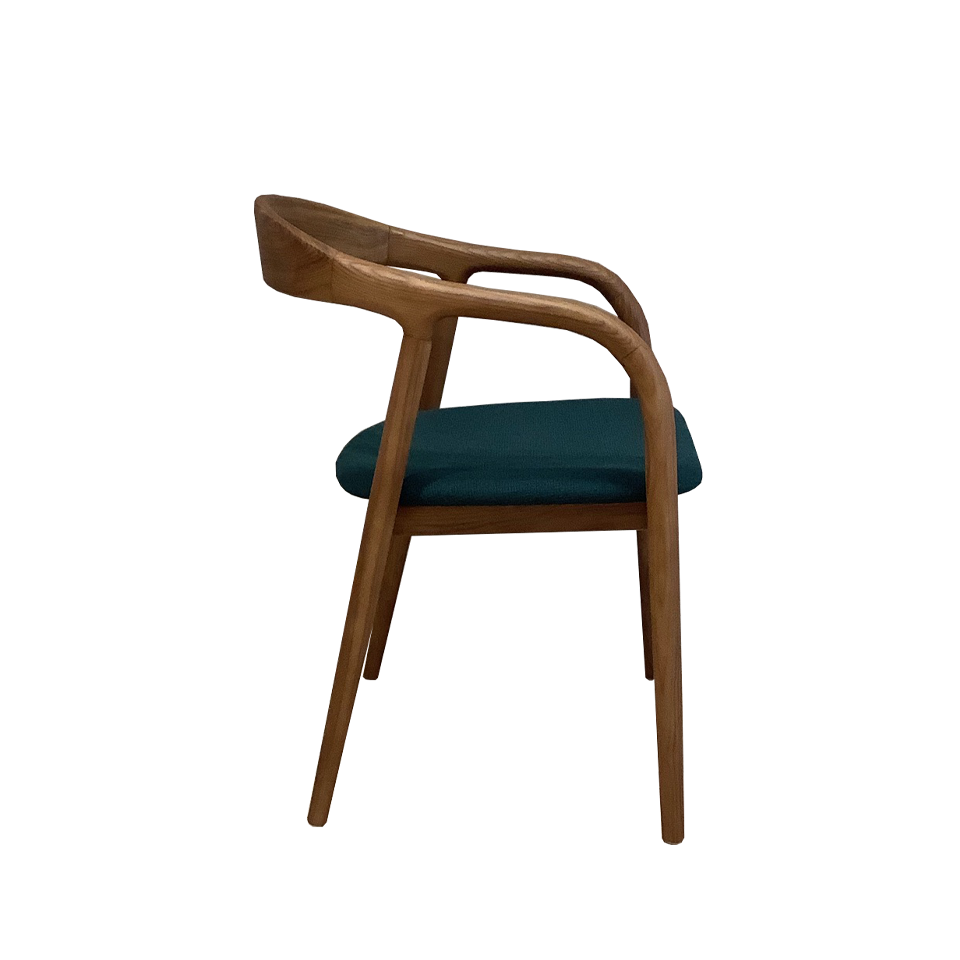 チェアC381【送料無料】ウォールナット／グリーン | NOCEノーチェ 家具