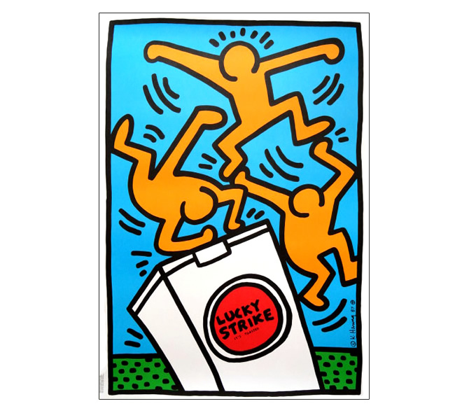 キース・へリング / Keith Haringg ラッキーストライクのポスター