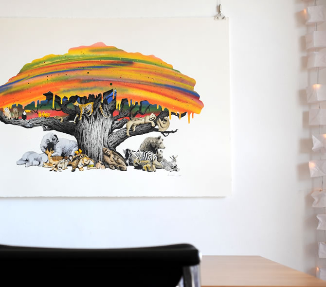 Good Night -Kurryのグラフティアート&ポスターを販売 ー NOISEKING