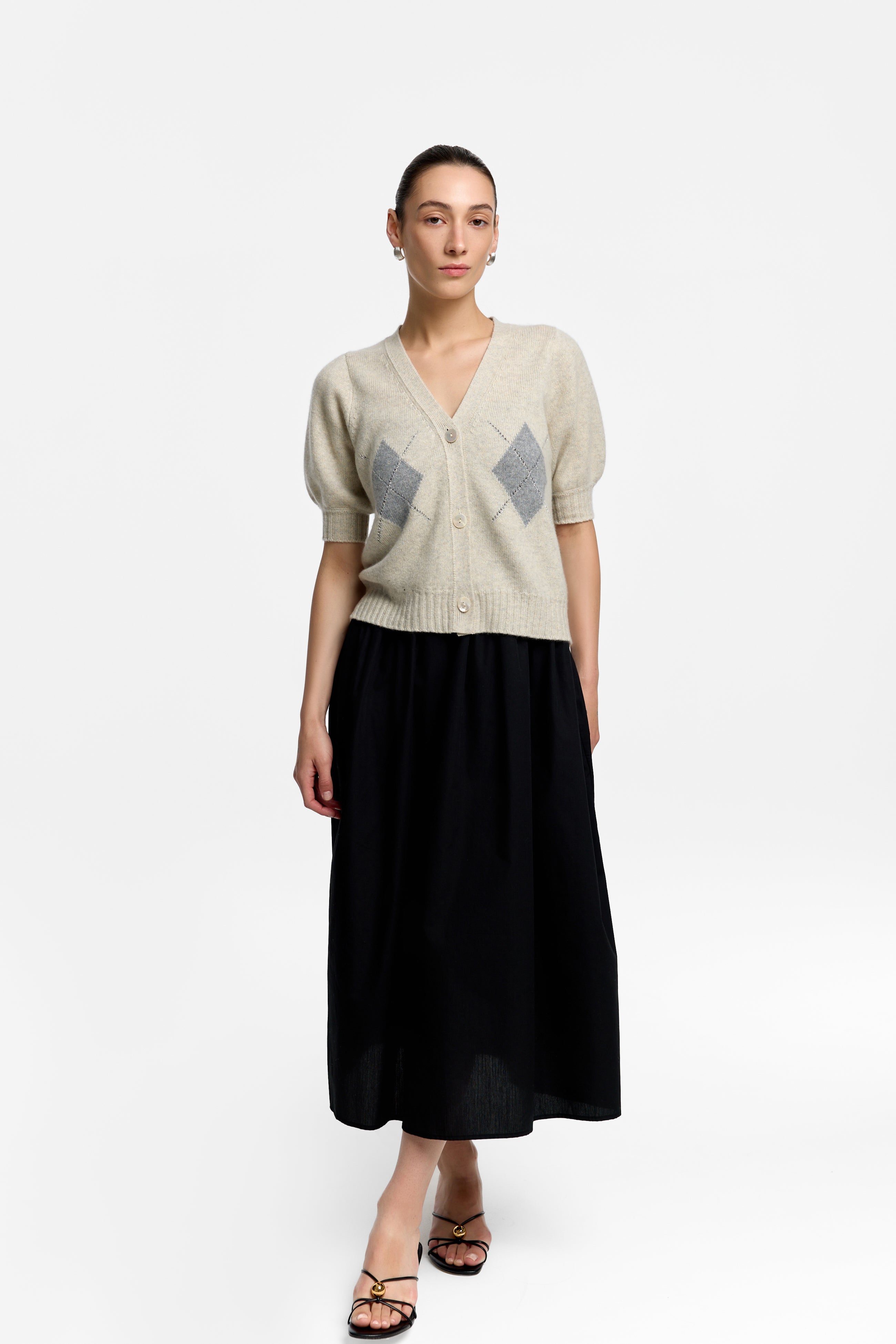 Argyle Knit Cardigan – NOMADICO CASHMERE