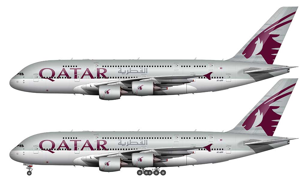 Qatar Airways Airbus A380-861 Illustration – Norebbo