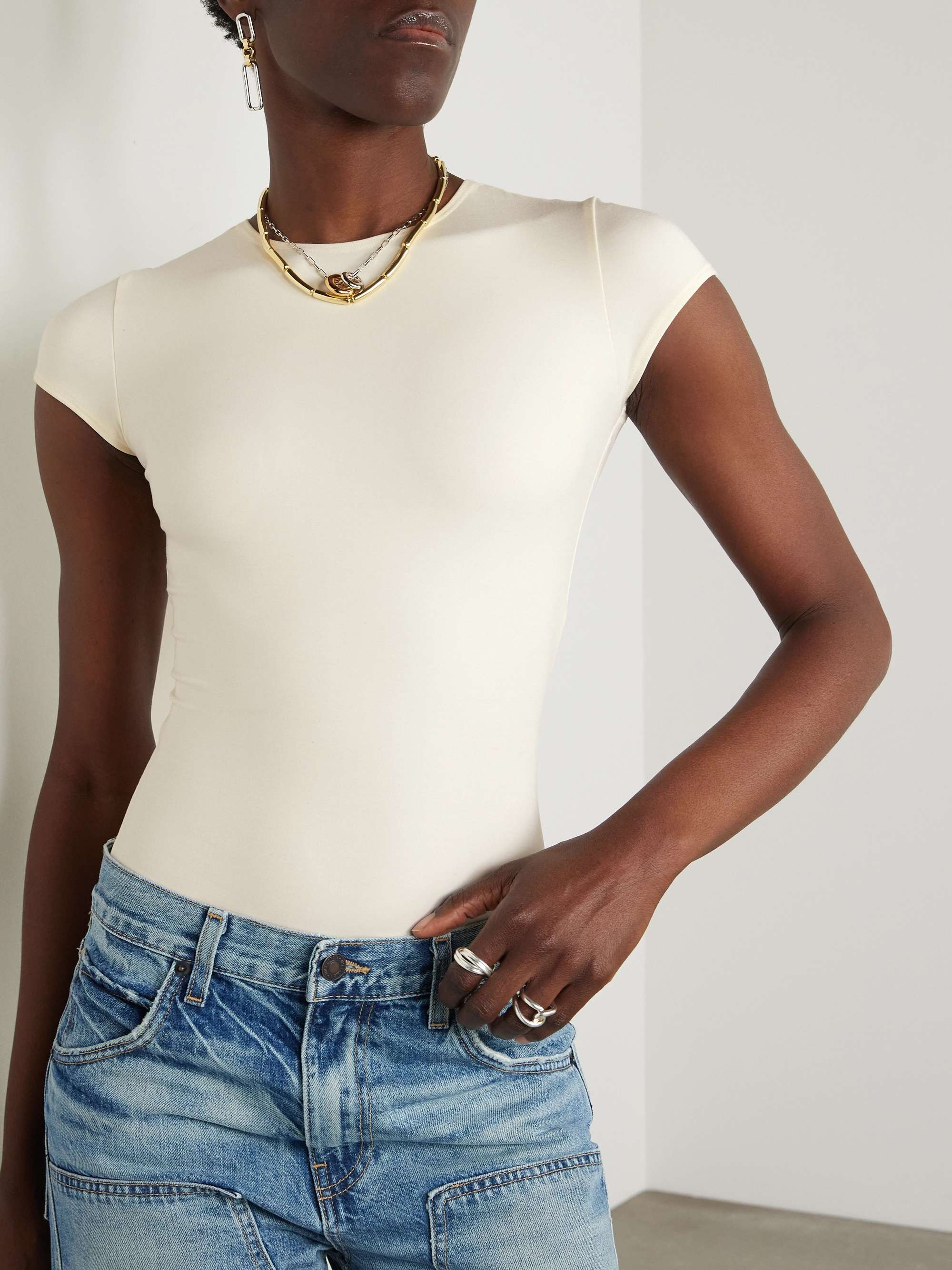 COMMANDO Butter Luxe stretch-Micro Modal bodysuit | NET-A-PORTER