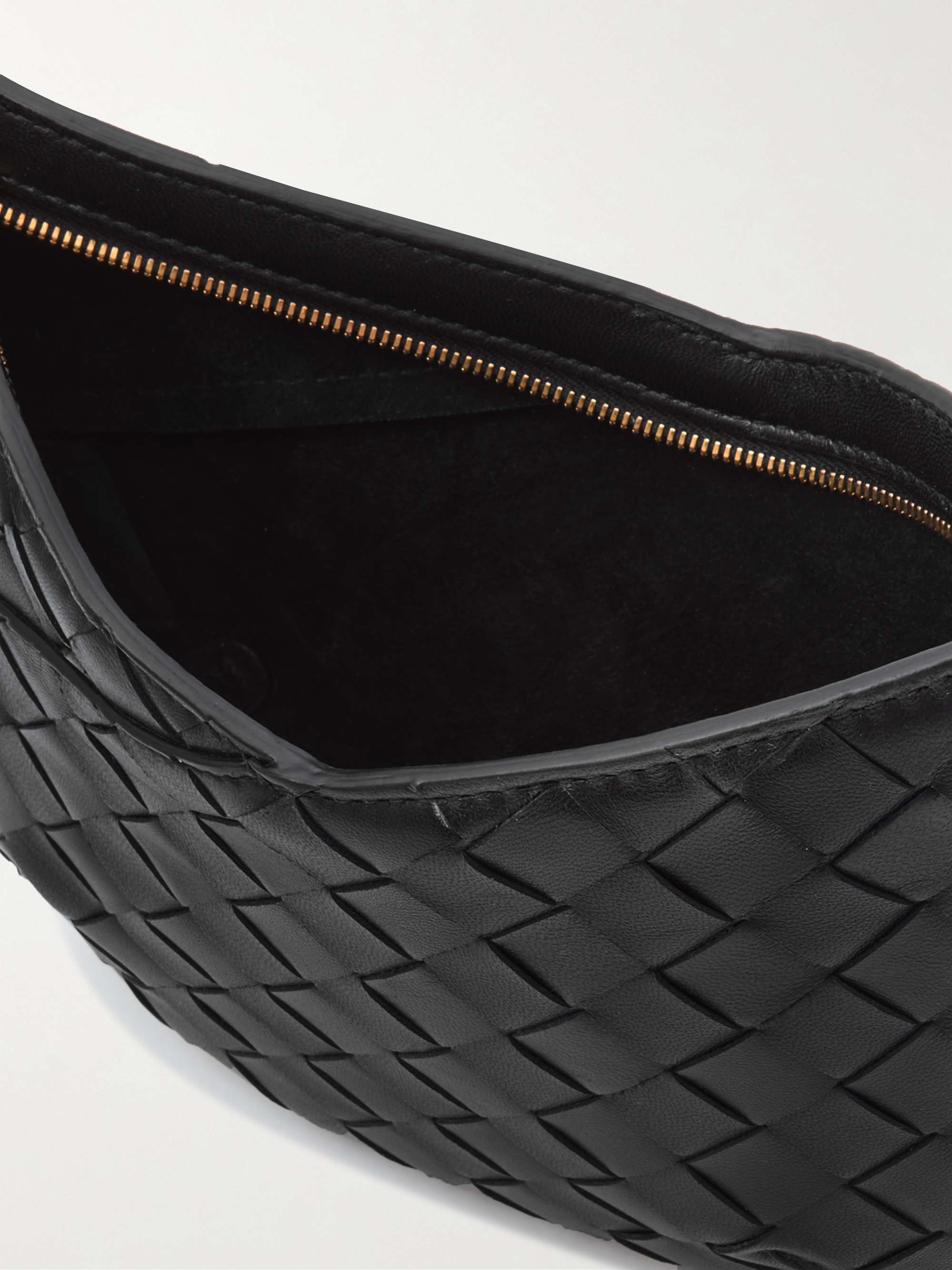 BOTTEGA VENETA Solstice embellished intrecciato leather shoulder