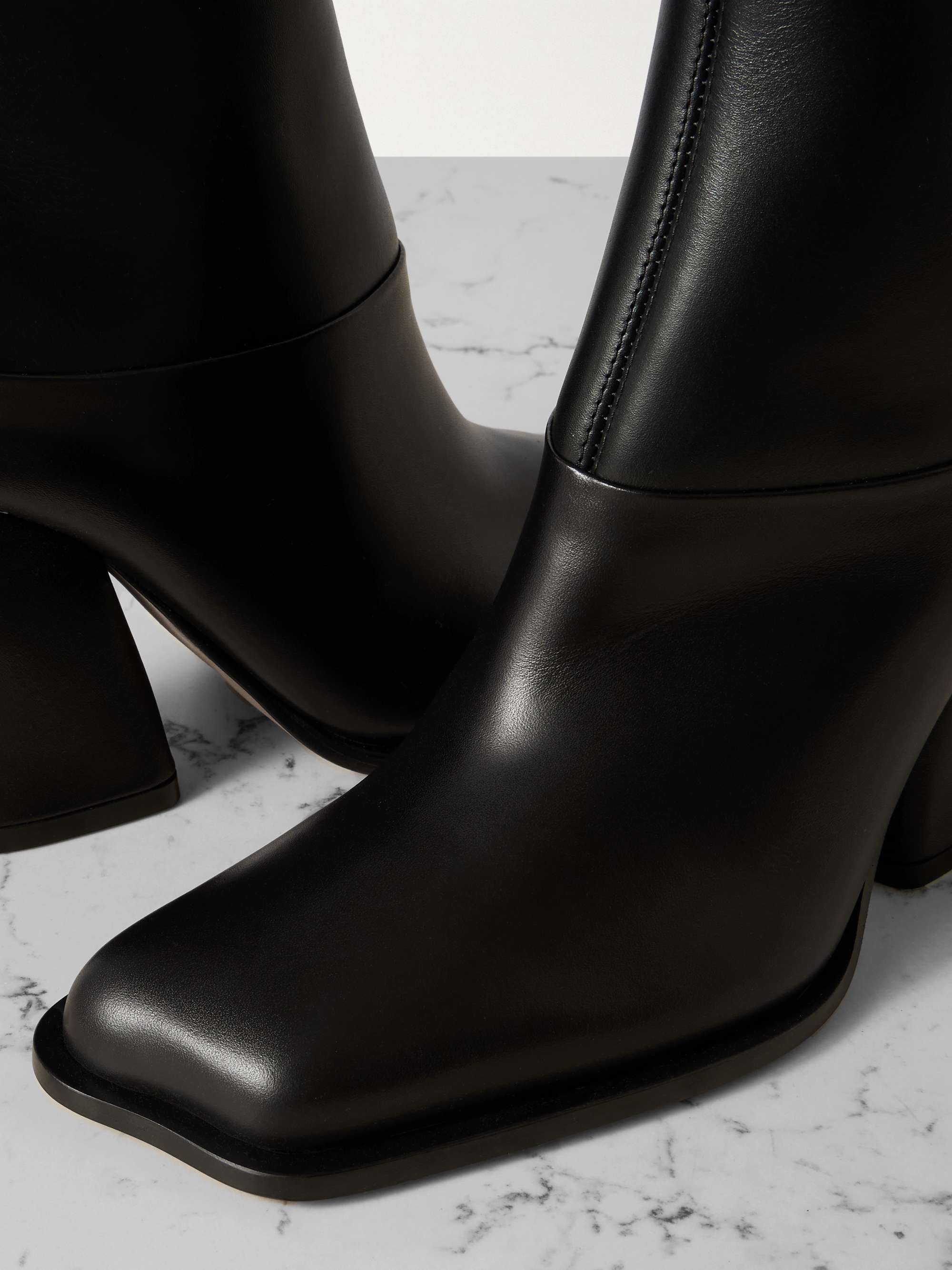 LOEWE Onda two-tone leather ankle boots | NET-A-PORTER