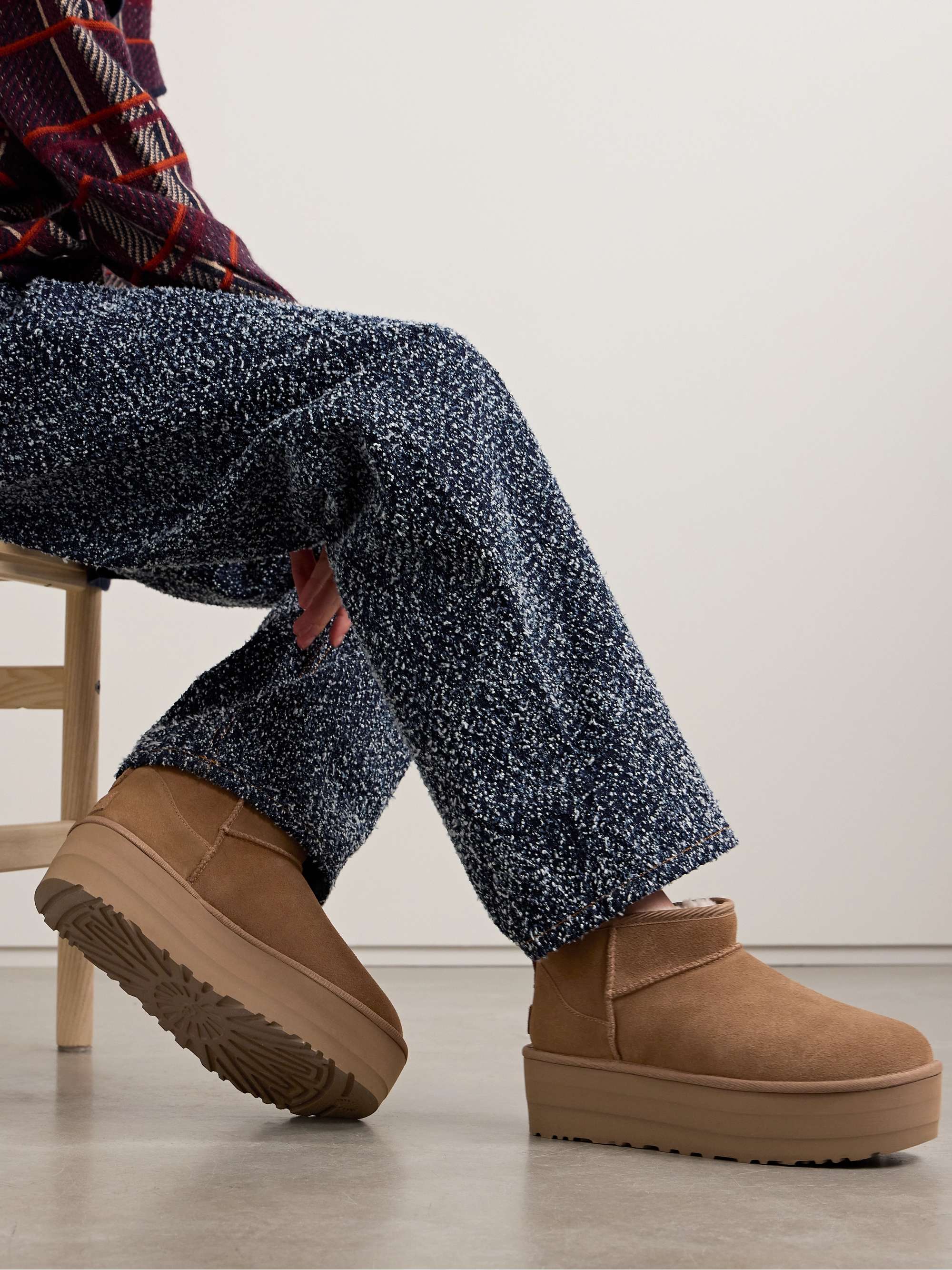 UGG Classic Ultra Mini Platform shearling boots | NET-A-PORTER