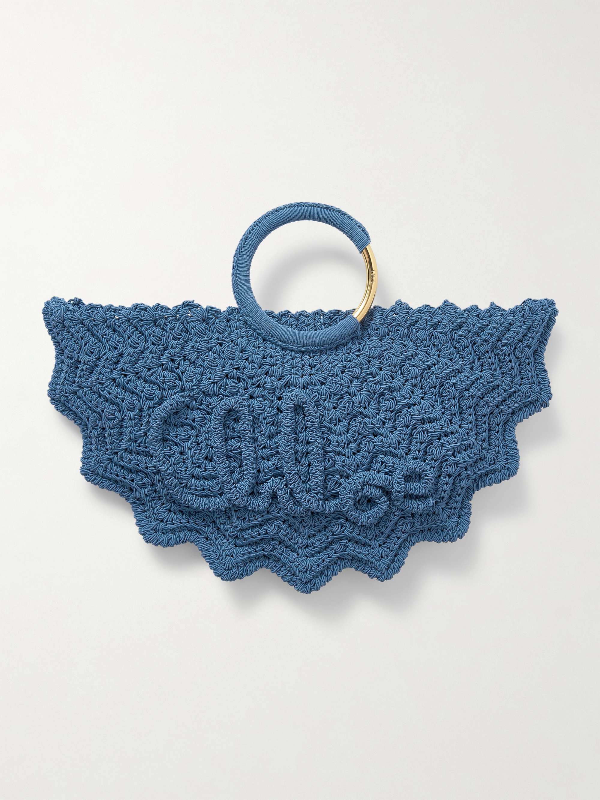CHLOÉ Scalloped crocheted tote | NET-A-PORTER