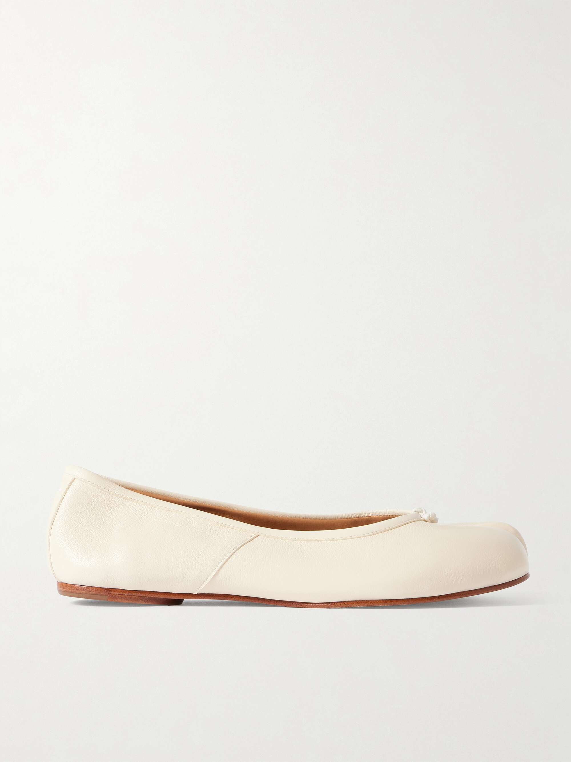 MAISON MARGIELA Tabi split-toe leather ballet flats | NET-A-PORTER