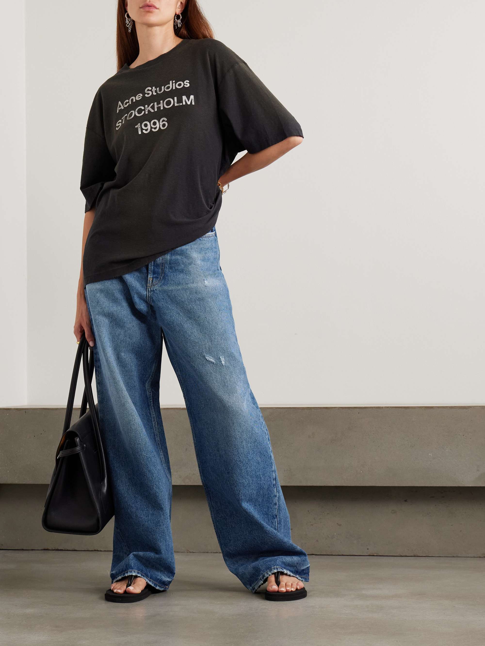 ACNE STUDIOS 1981 low-rise wide-leg organic jeans | NET-A-PORTER