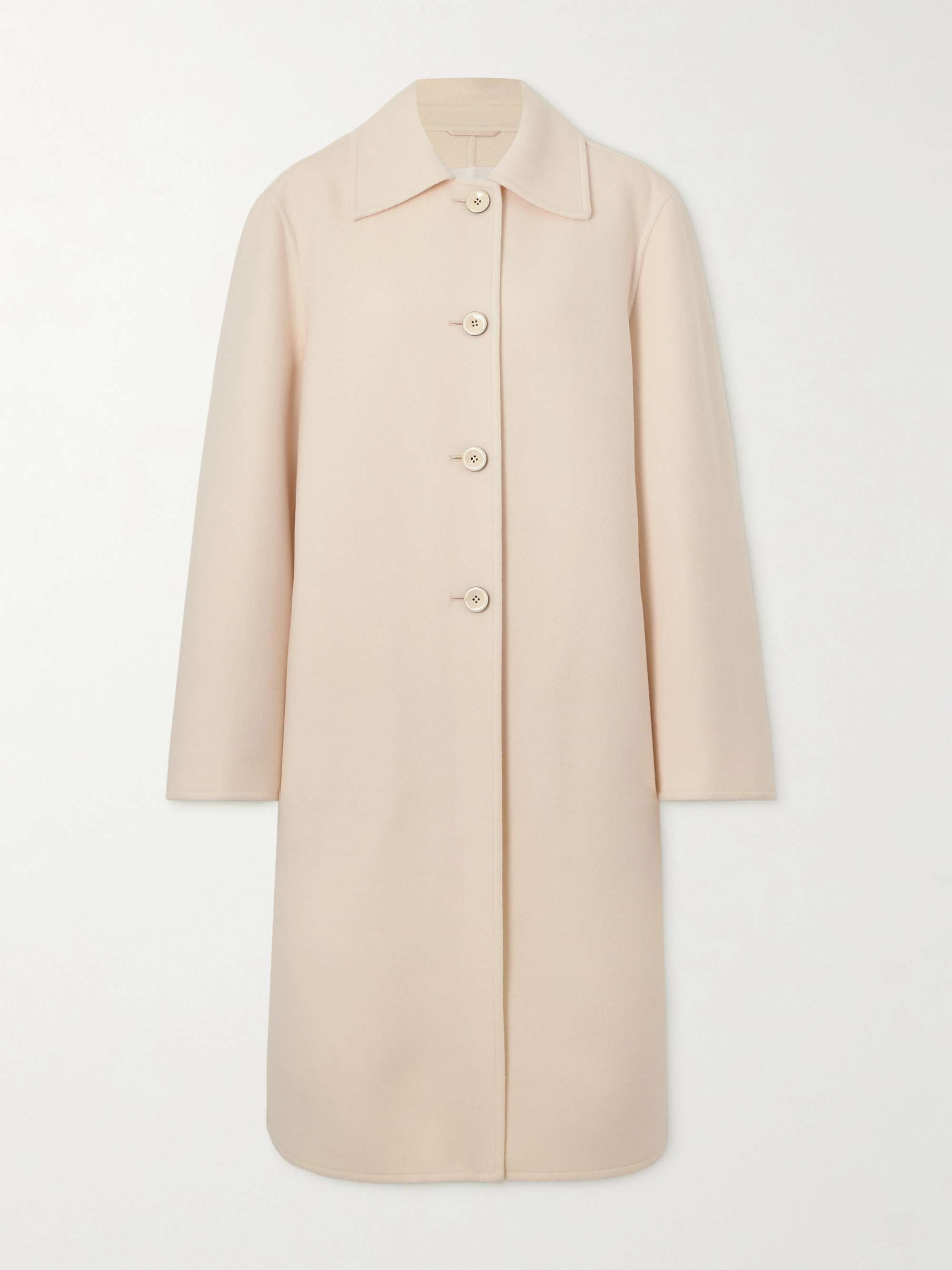 JIL SANDER Wool-felt coat | NET-A-PORTER