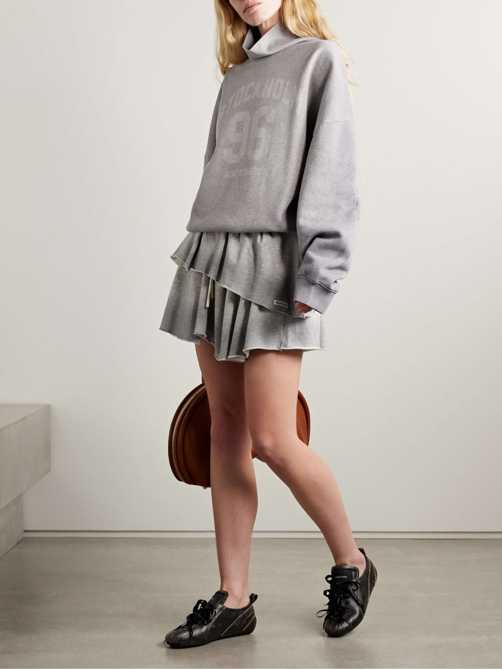 ACNE STUDIOS Printed organic cotton-jersey sweatshirt | NET-A-PORTER