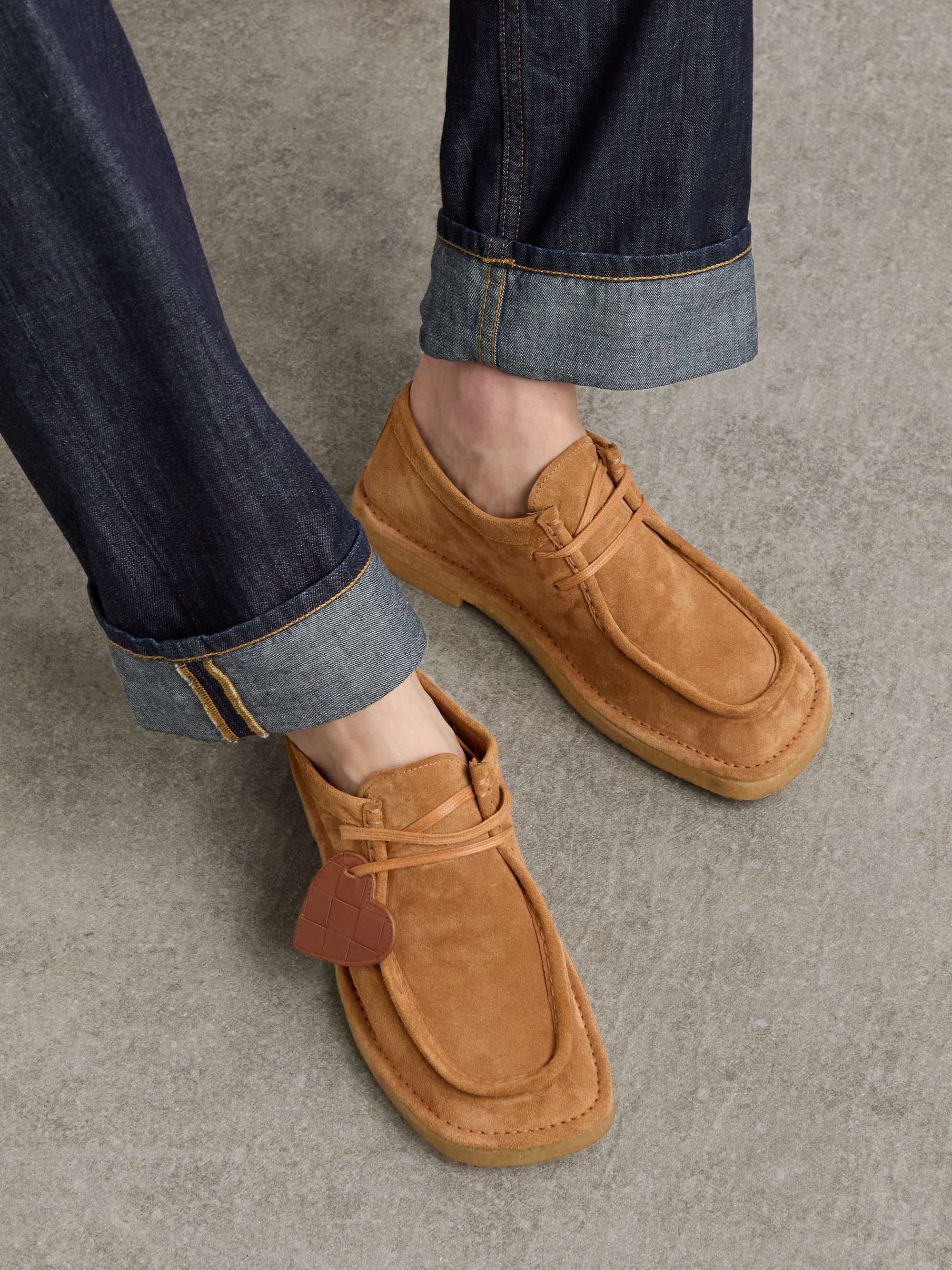 BOTTEGA VENETA Intrecciato leather-trimmed suede loafers | NET-A