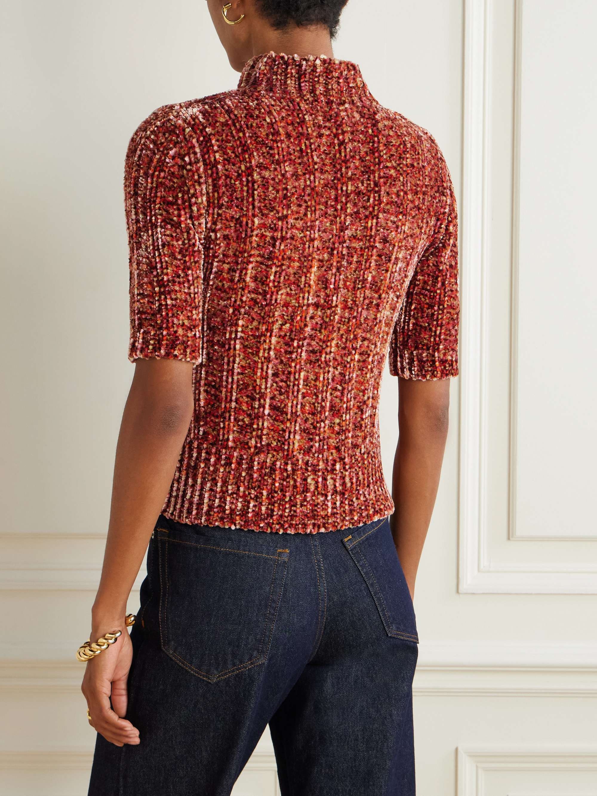 DRIES VAN NOTEN Ribbed-knit chenille sweater | NET-A-PORTER