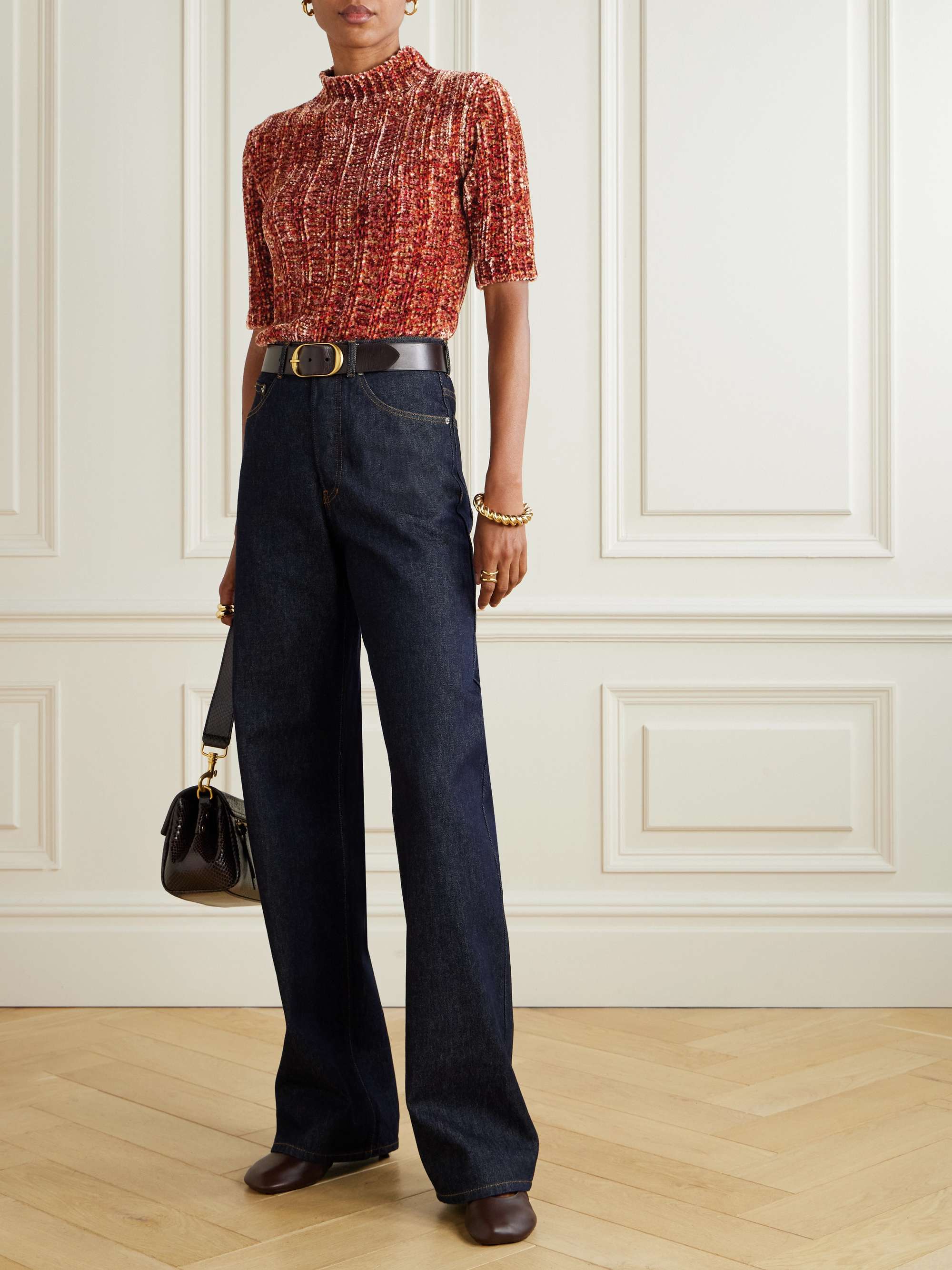 DRIES VAN NOTEN Ribbed-knit chenille sweater | NET-A-PORTER