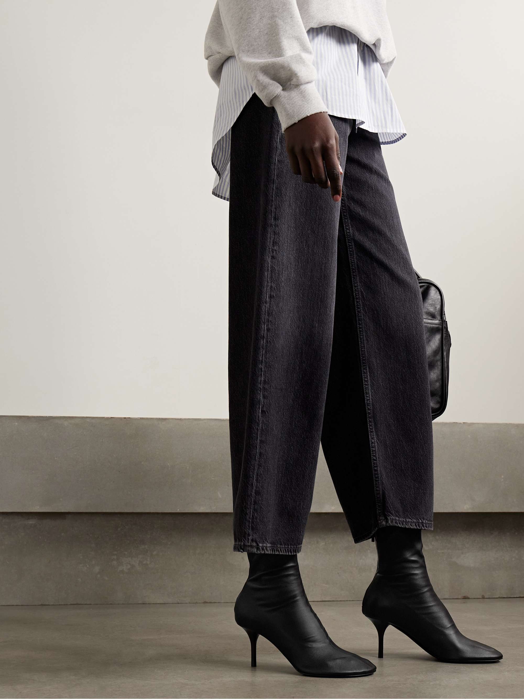 ACNE STUDIOS Leather ankle boots | NET-A-PORTER