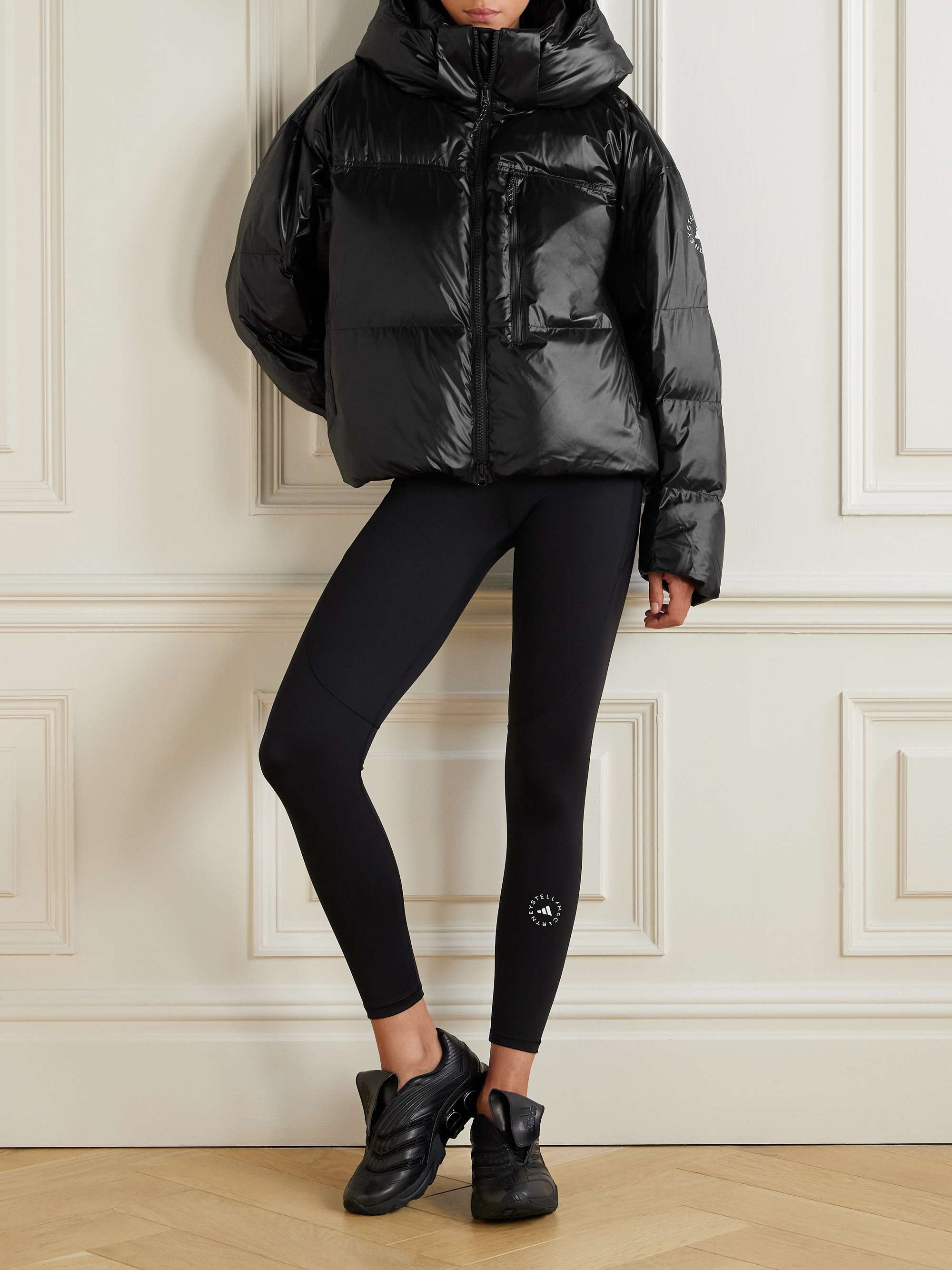 ADIDAS BY STELLA MCCARTNEY Hooded padded quilted recycled shell