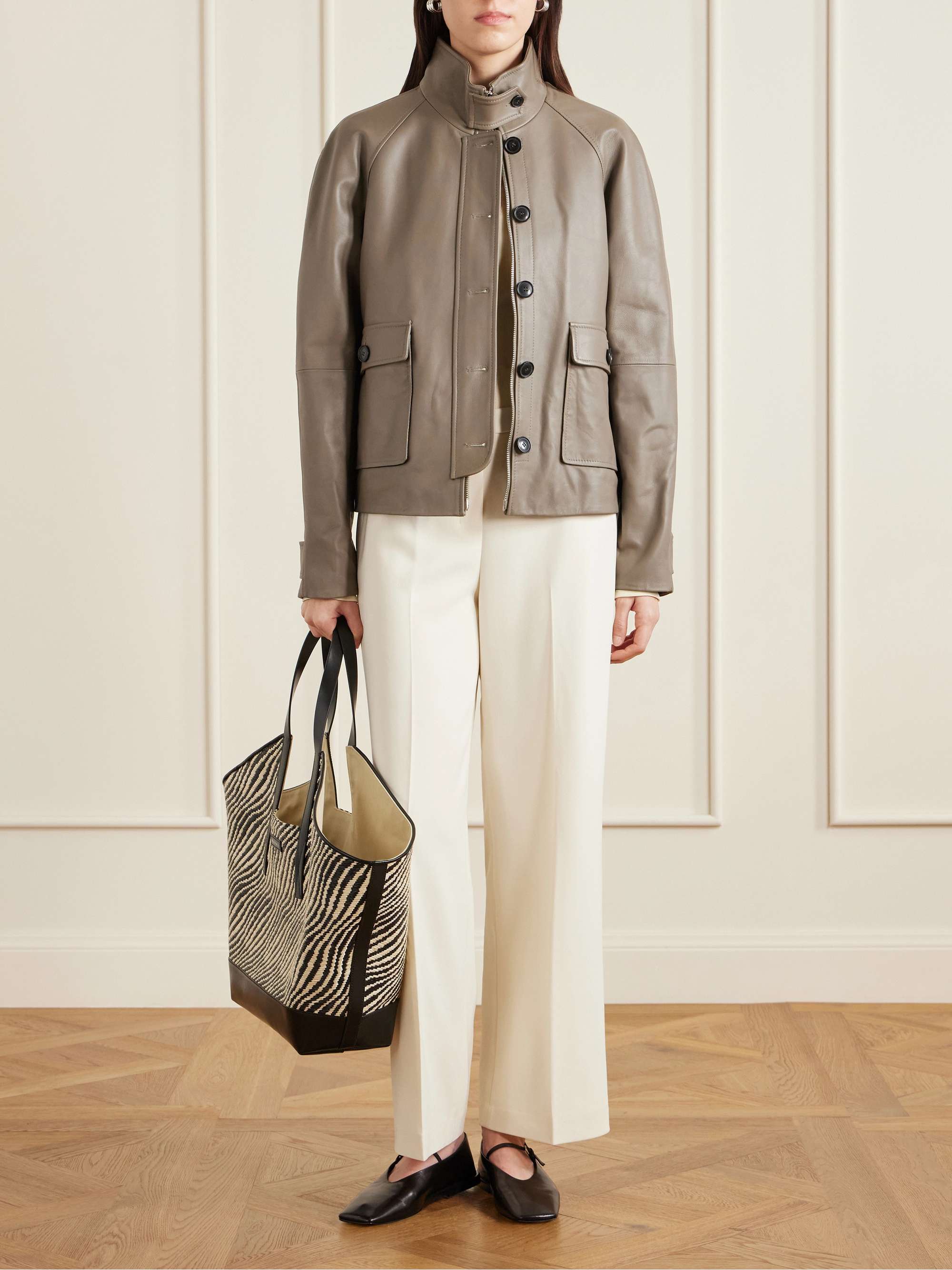 PROENZA SCHOULER WHITE LABEL Gio leather jacket | NET-A-PORTER