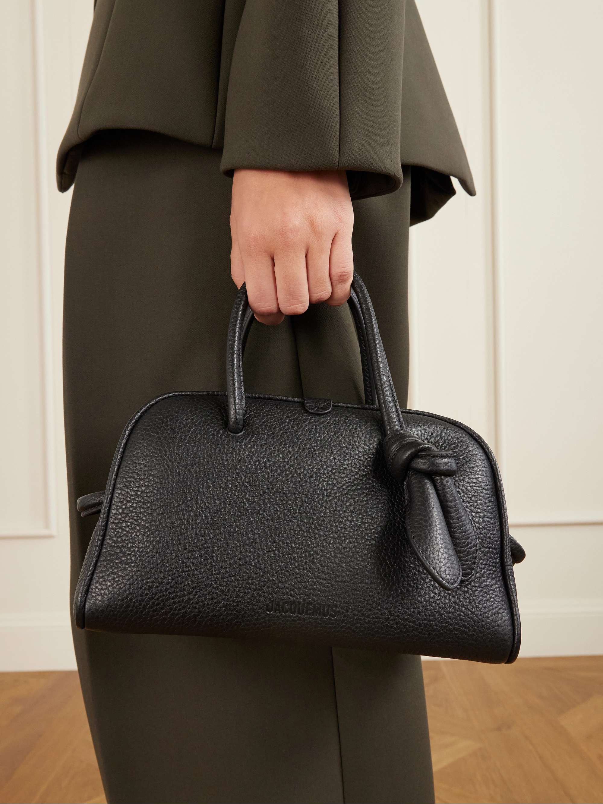 JACQUEMUS The Turismo small textured-leather tote | NET-A-PORTER