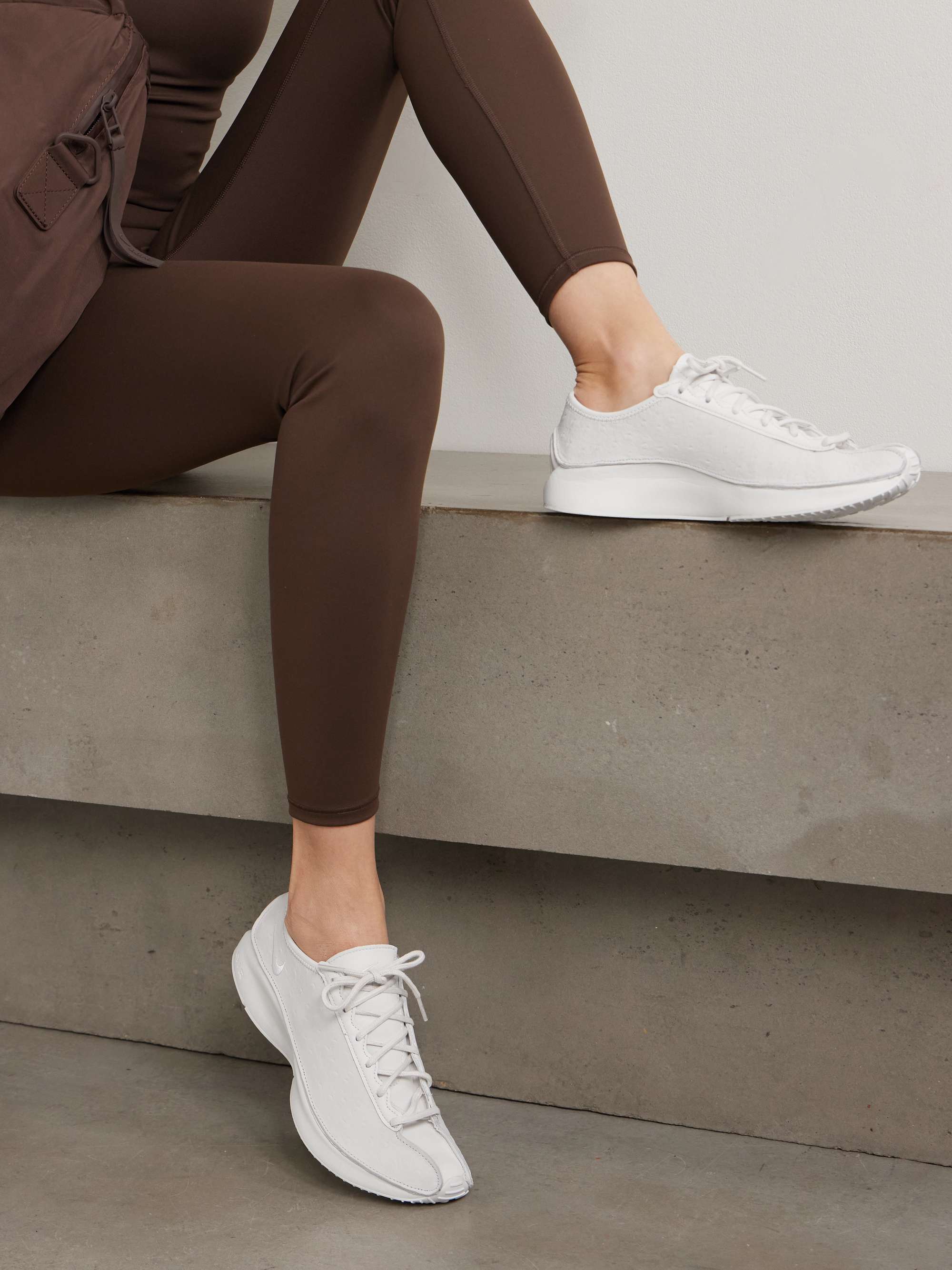 NIKE Air Superfly ostrich-effect leather sneakers | NET-A-PORTER