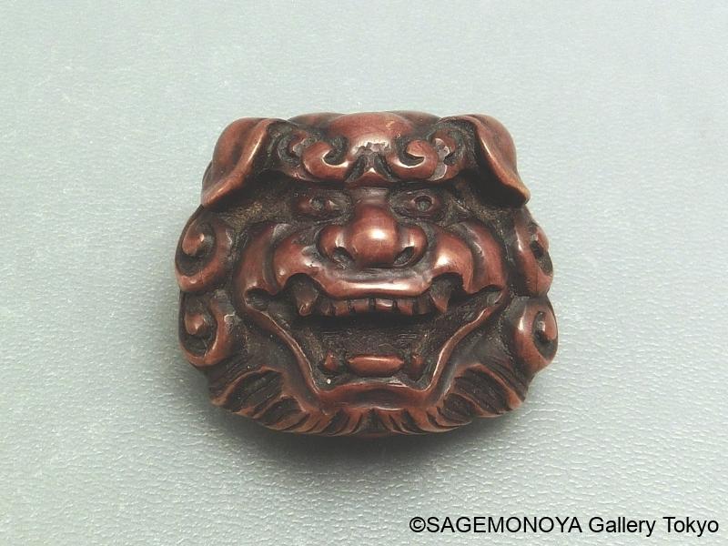 獅子－面根付｜根付専門店「提物屋」