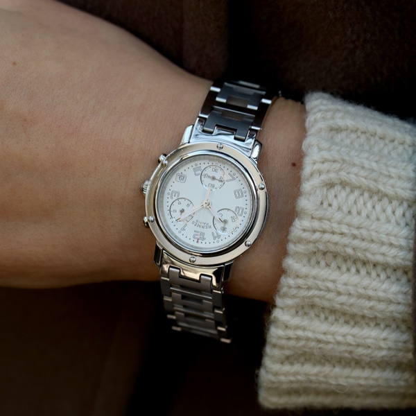 HERMES - 仕上済 -ヴィンテージ エルメス クリッパークロノ CL1.310