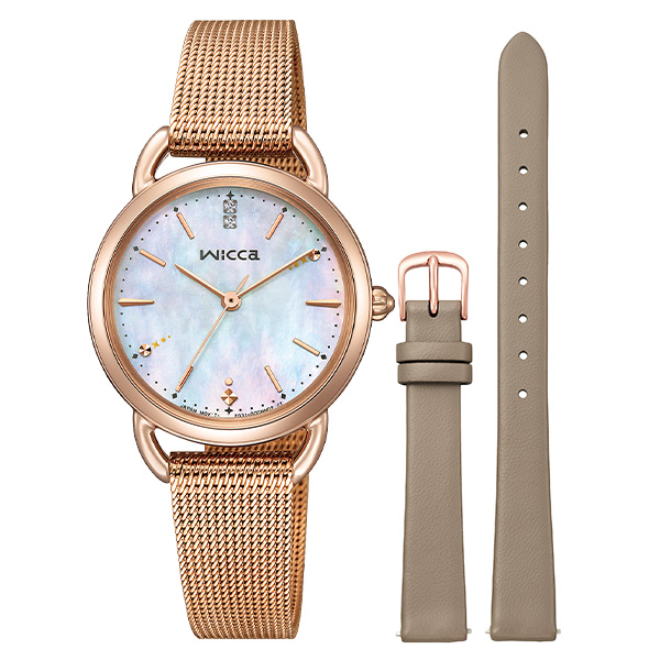 wicca ウィッカ ソーラーテック 冬限定モデル KP6-065-21 替えバンド付