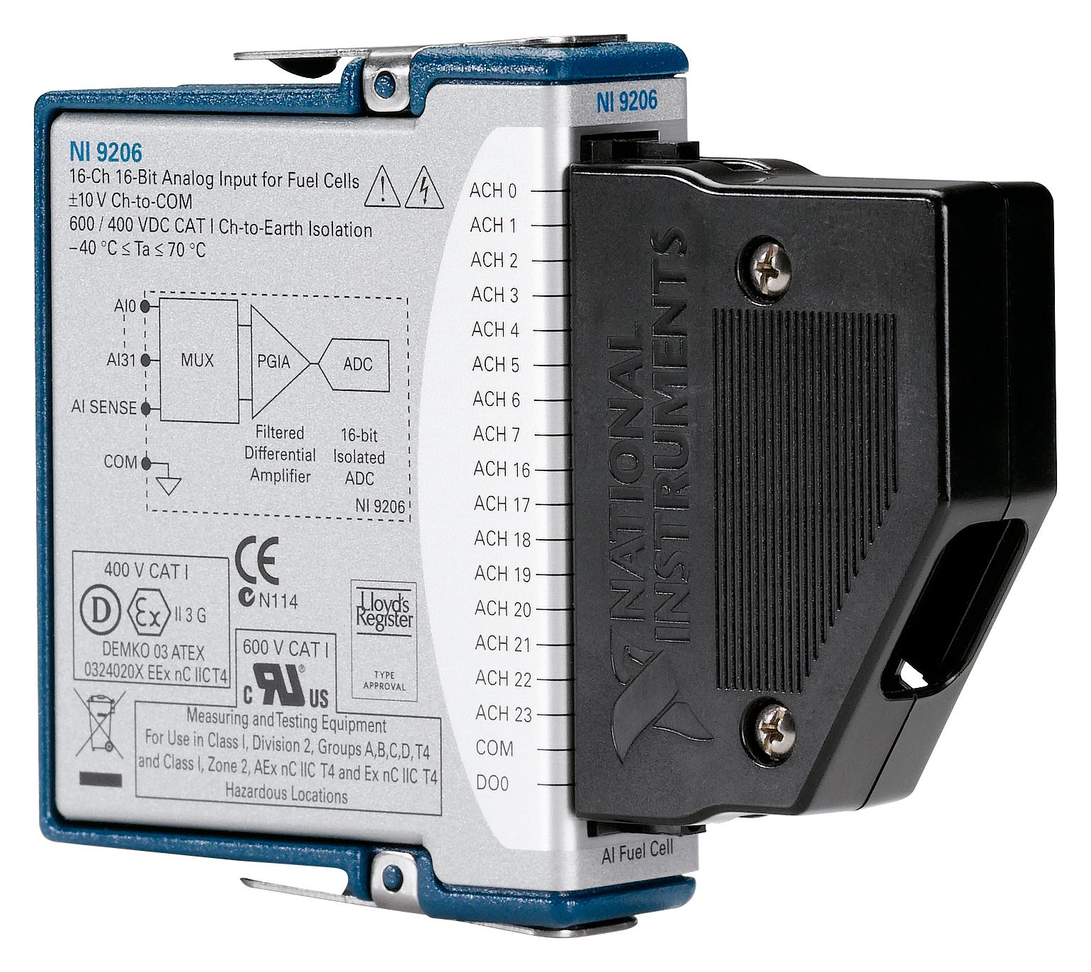 779526-01 NI / EMERSON, Voltage Input Module, C Series, NI-9206