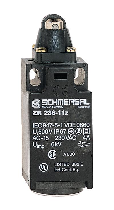 ZR236-11Z-M20 SCHMERSAL, Limit Switch, Roller Plunger, SPST-NO