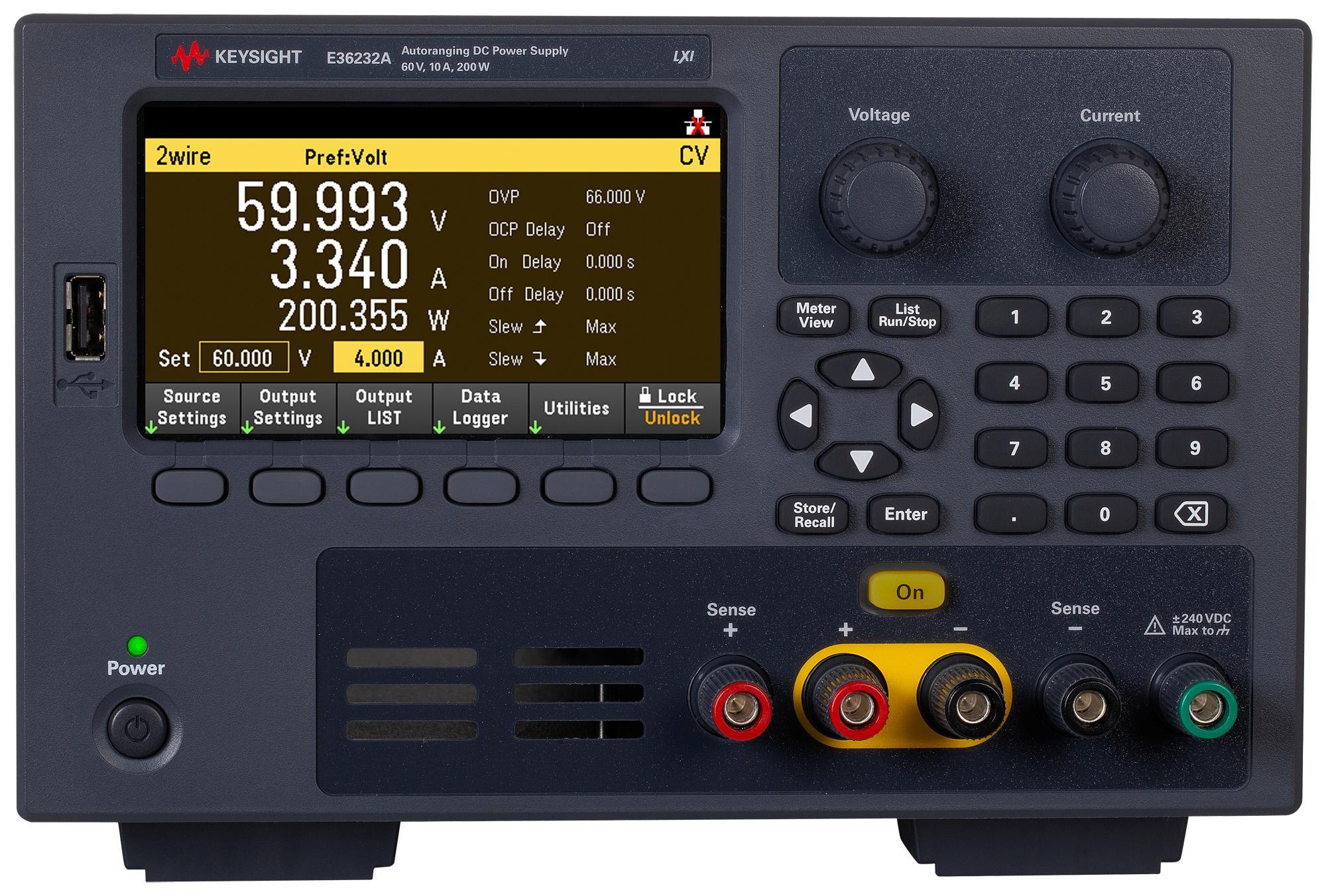 E36232A KEYSIGHT TECHNOLOGIES, Bench Power Supply, Programmable, 1