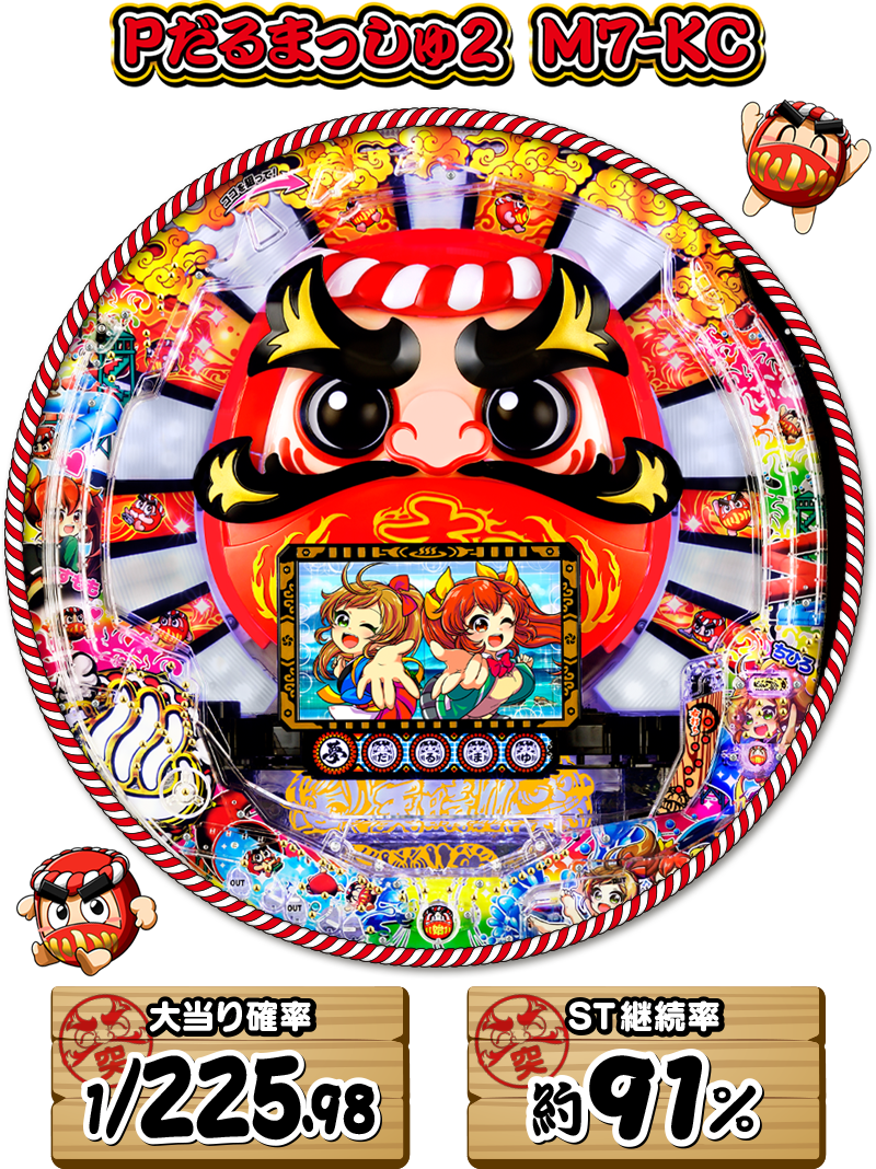 Pだるまっしゅ2｜newgin ニューギン