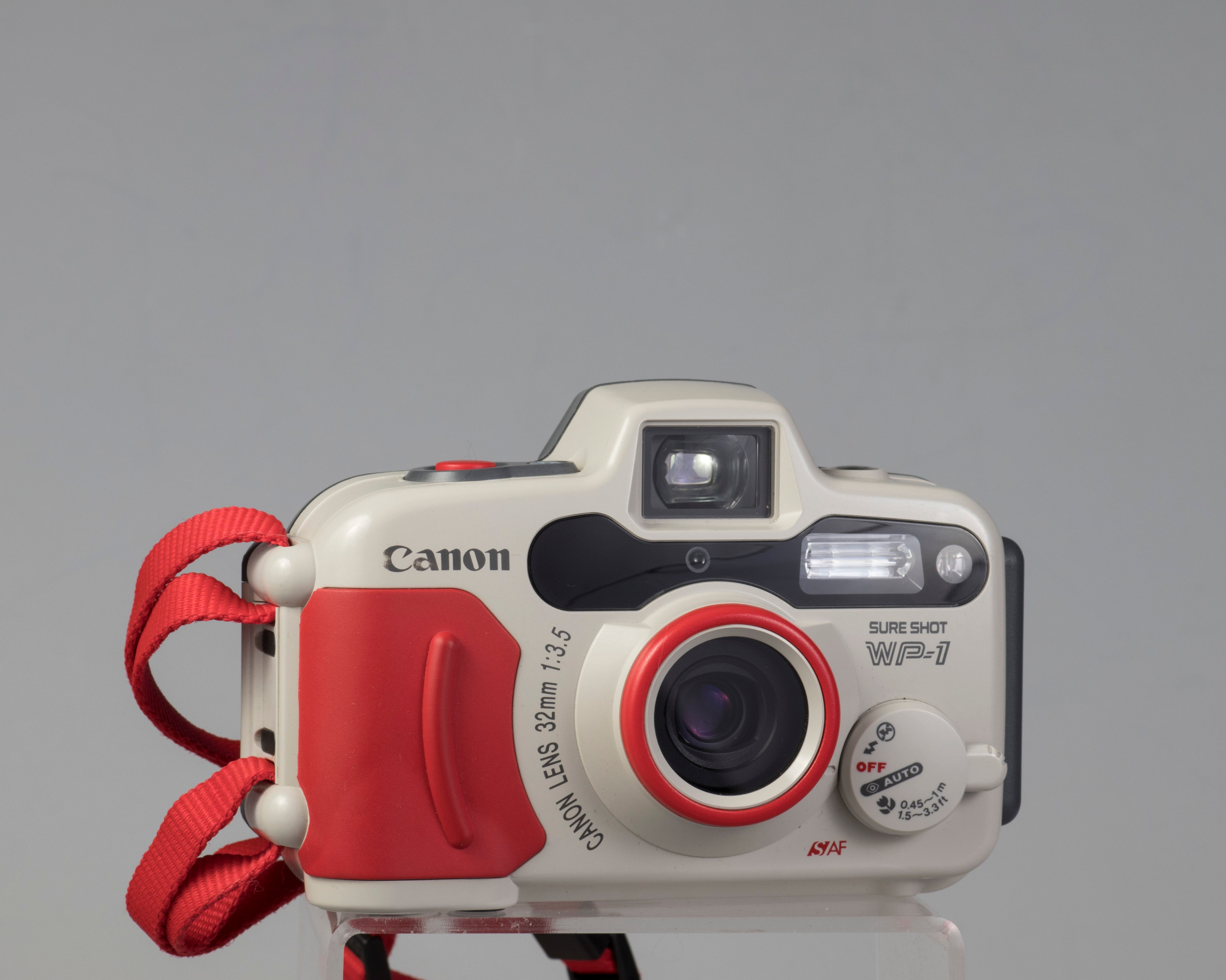 Canon Sure Shot WP-1 waterproof camera outfit w/original box, case