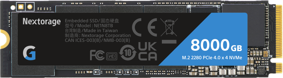 Gシリーズ｜M.2 2280 PCIe®4.0 NVMe™ Gaming SSD - Nextorage