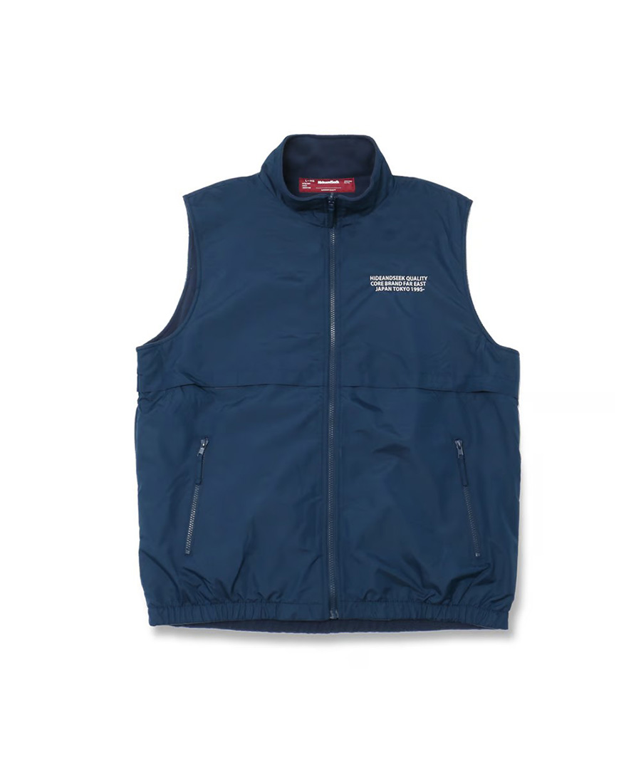 HIDEANDSEEK(ハイドアンドシーク) ベスト Nylon Zip Vest(24ss) HJ