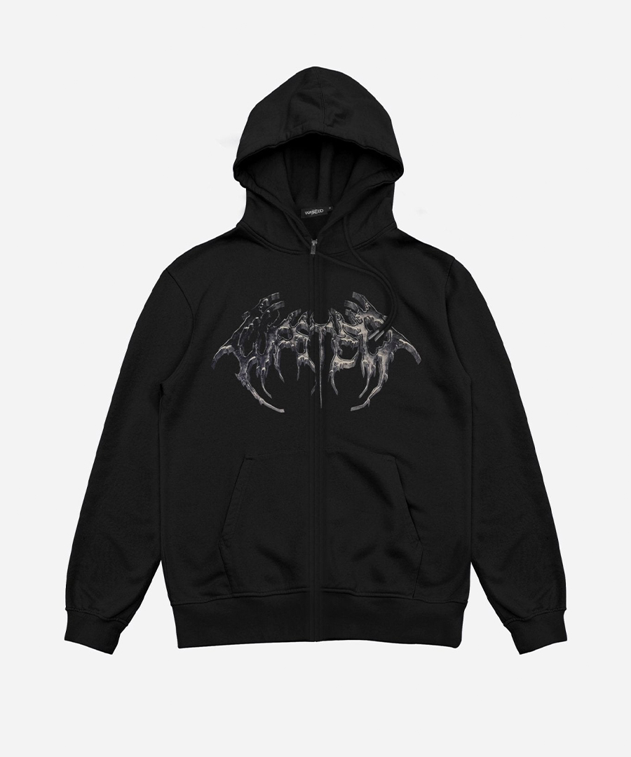 WASTED PARIS(ウェイステッドパリス) ジップパーカー HOODIE ZIP ASHES