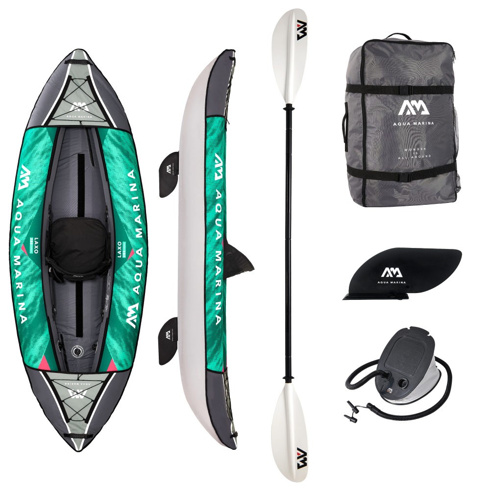 Laxo ラクソ カヤック インフレータブル パドル付 1人乗り AQUA MARINA