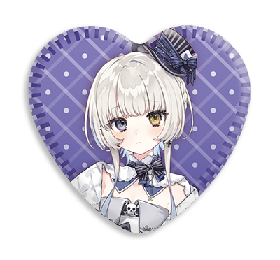 ネオポルテ 八神ツクモ ホワイトデー2024 ハート型缶バッジ 70個セット