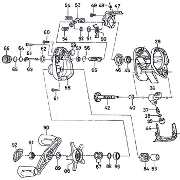 ダイワ(Daiwa) パーツ:アルファス103L TYPE-F ピニオンシャフト No063